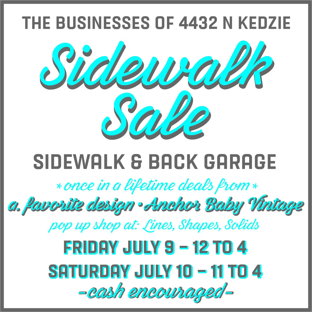 building sidewalk sale!