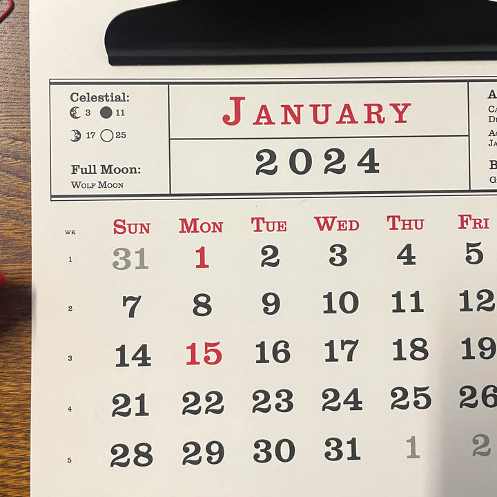 2024 calendar refill