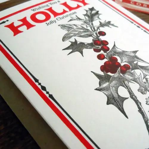vintage holly seed pack