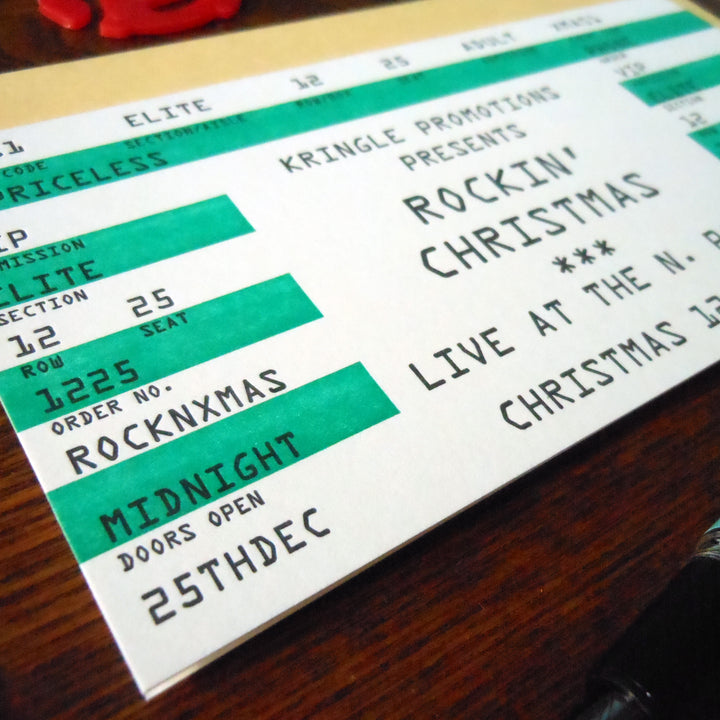 xmas rock ticket