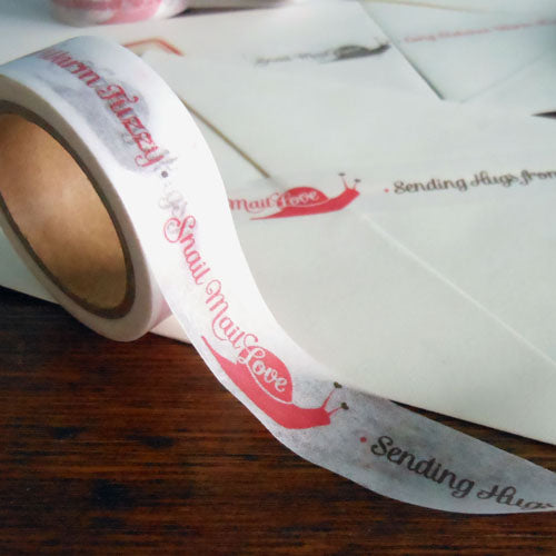 snail mail love paper tape