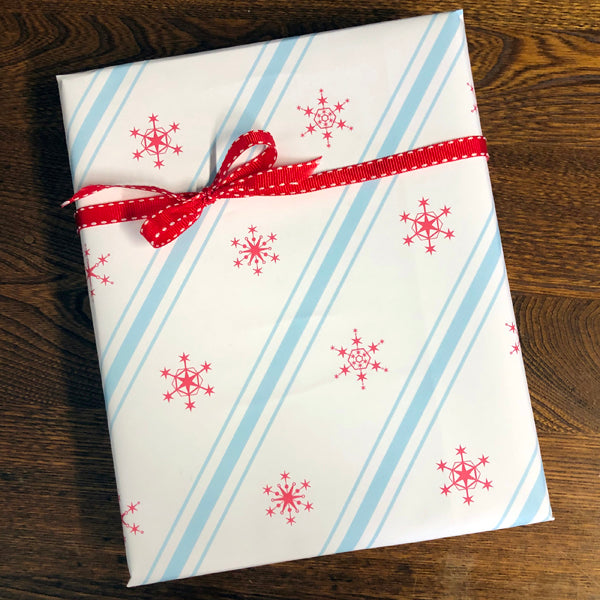 chicago snowflake gift wrap