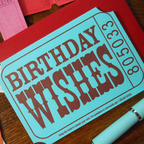 birthday wishes ticket 