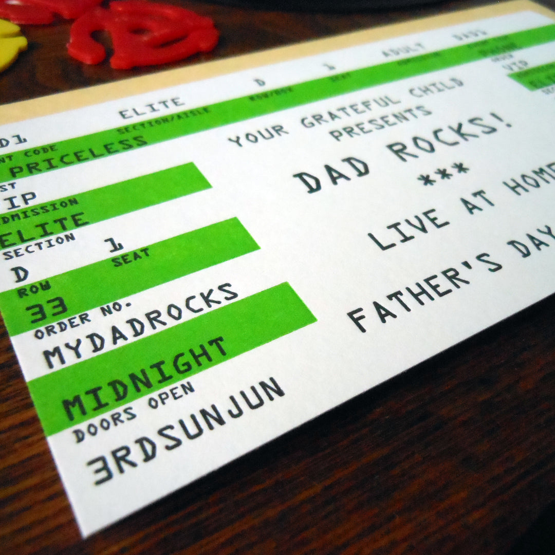 dad rock ticket