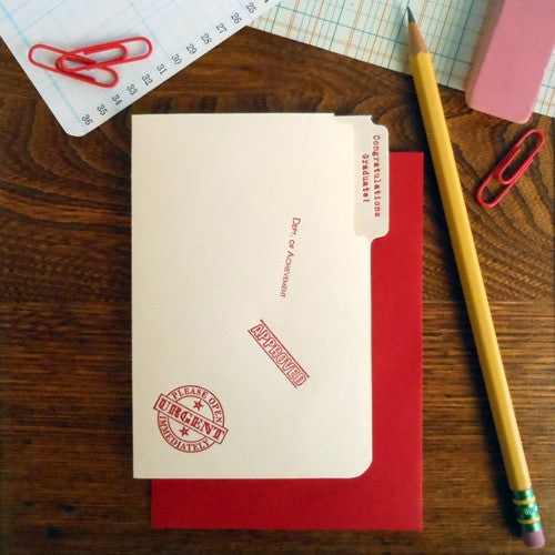 graduation manila folder