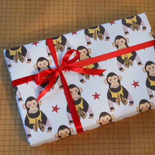 cheeky monkey gift wrap