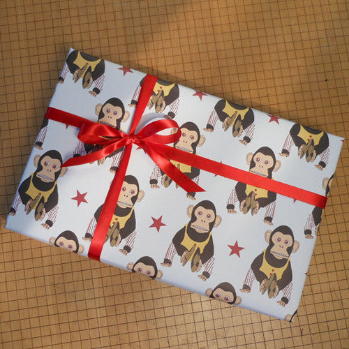 cheeky monkey gift wrap