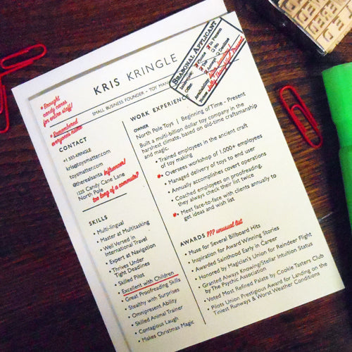kris kringle resume