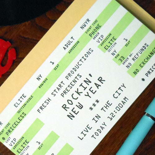 new year rock ticket