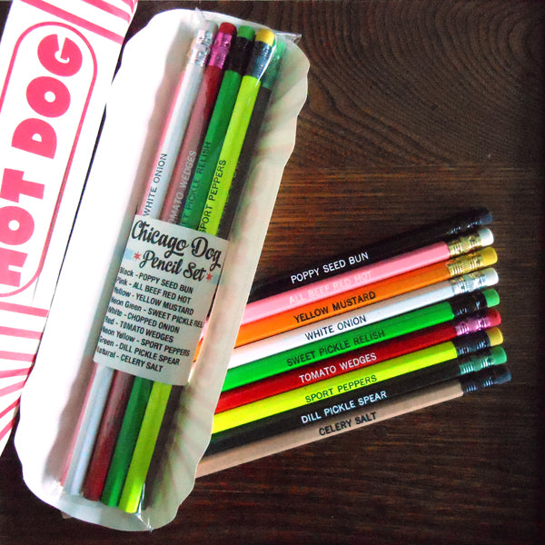 chicago dog pencil set