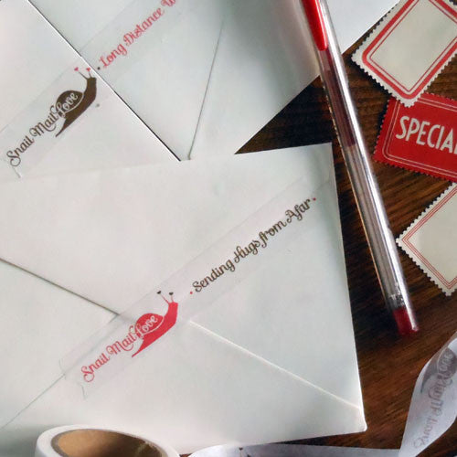 snail mail love paper tape