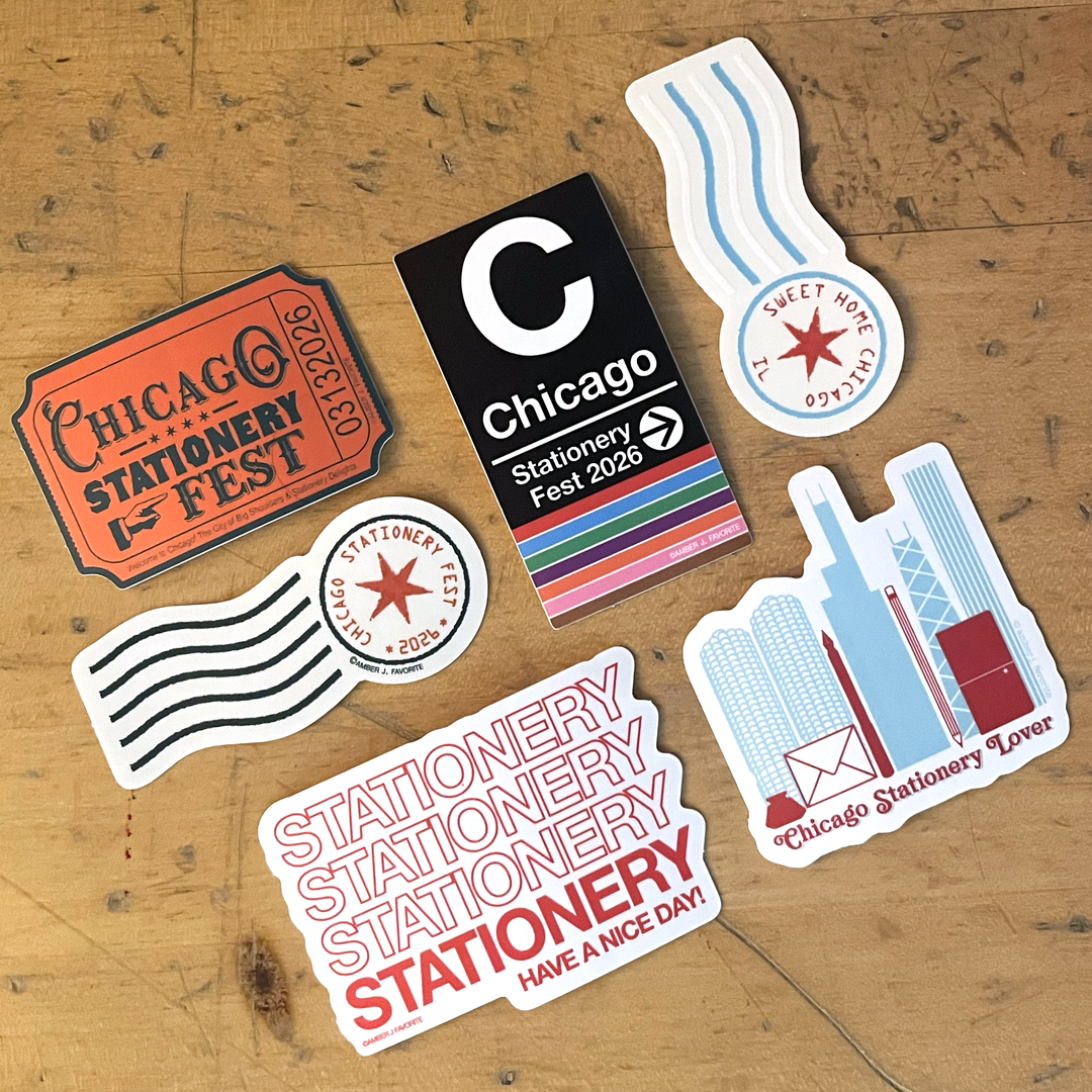 new stickers for Chicago Stationery Fest