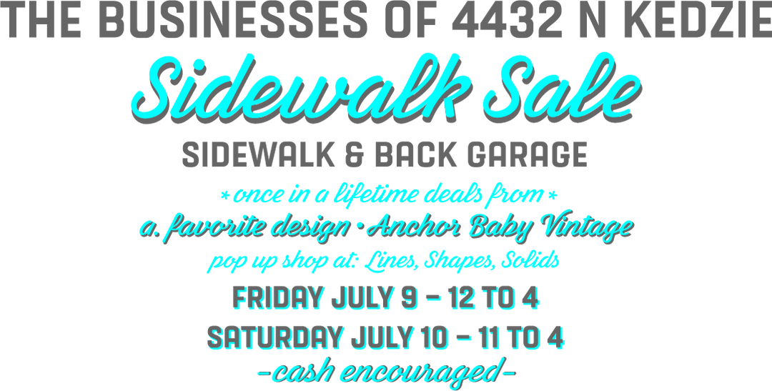 Sidewalk Sale!