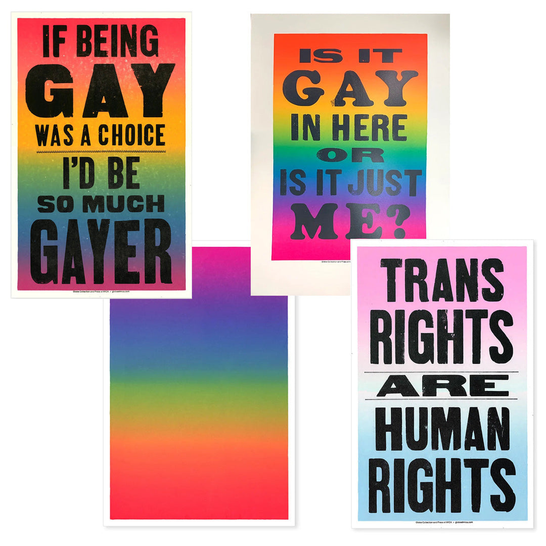 letterpress pride posters