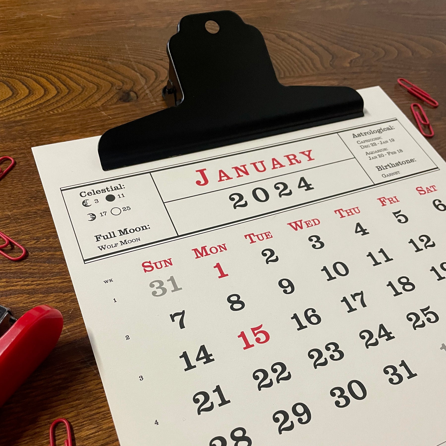 2024 wall calendar with clip – a. favorite design 2024-wall-calendar-with-clip-a-favorite-design