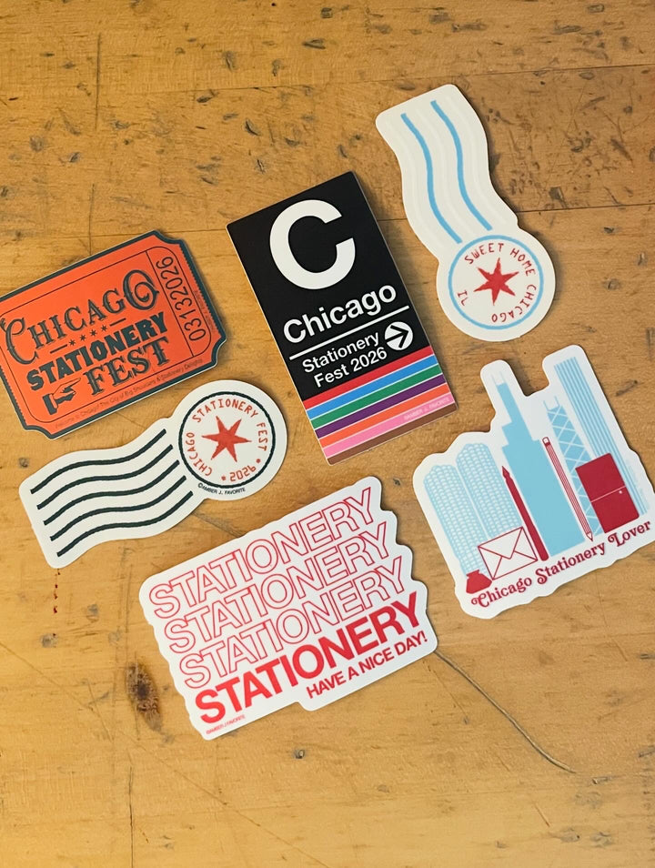chicago stationery fest stickers