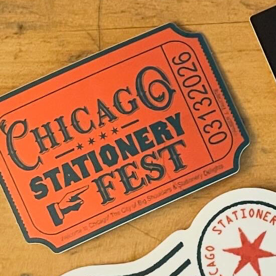 chicago stationery fest stickers