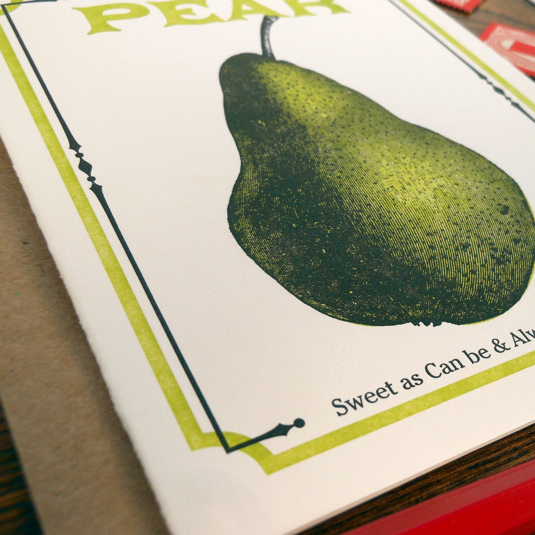 vintage pear seed pack