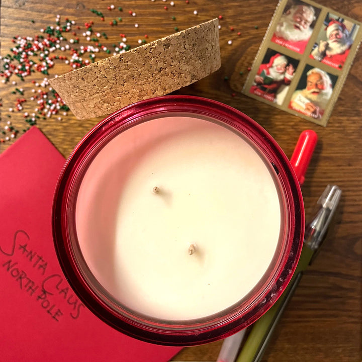 letters to santa soy candle