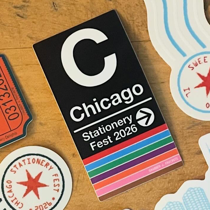 chicago stationery fest stickers