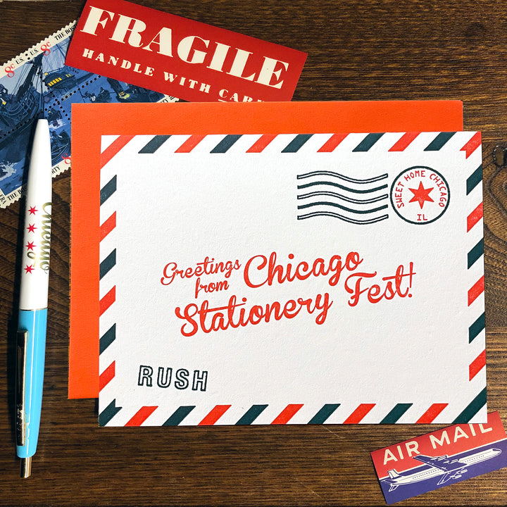 chicago stationery fest airmail