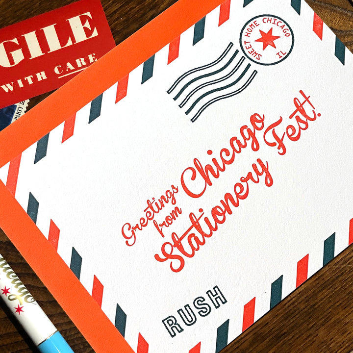 chicago stationery fest airmail
