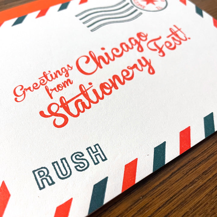 chicago stationery fest airmail