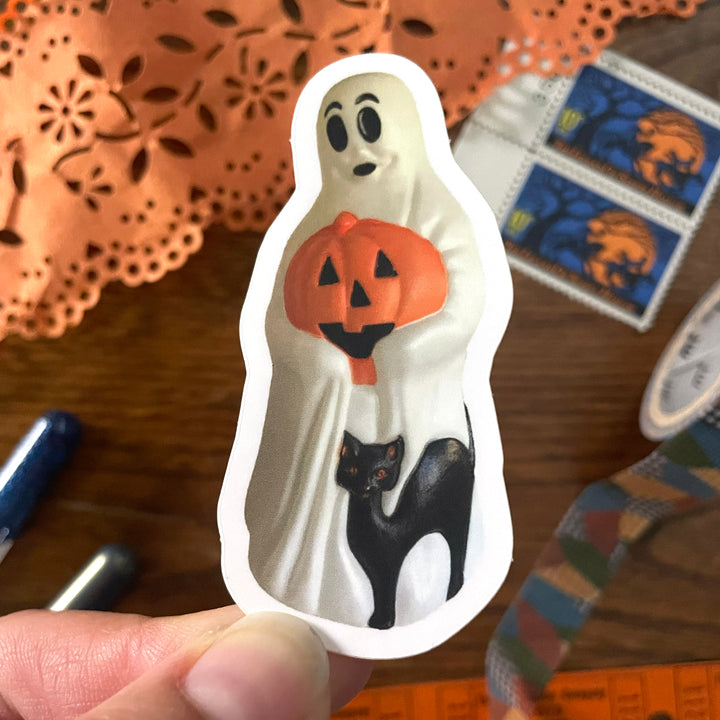 vintage ghost blowmold sticker