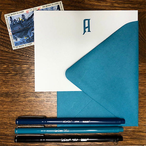 Monogram Note Cards – a. favorite design