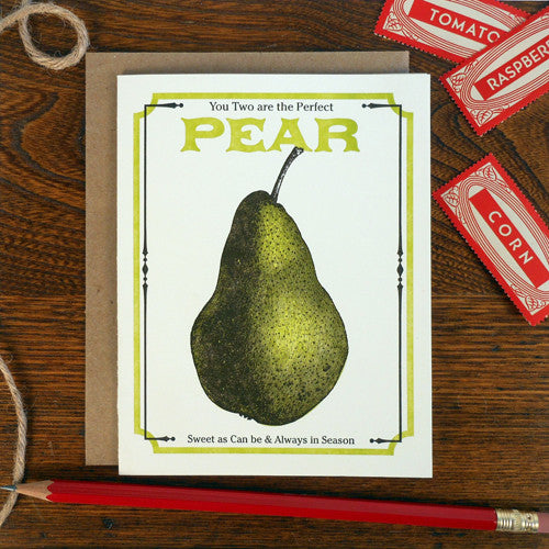 vintage pear seed pack