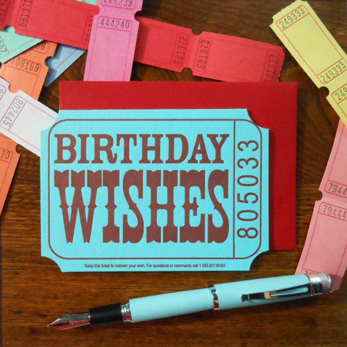 birthday wishes ticket 