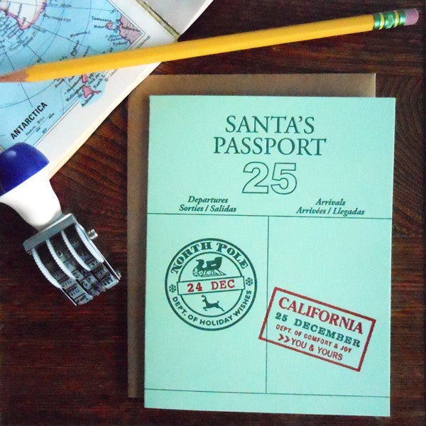 santa's passport - california