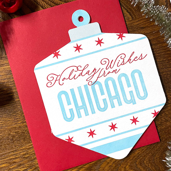 chicago ornament card