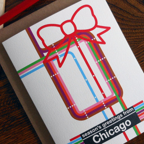 season's greetings from Chicago map