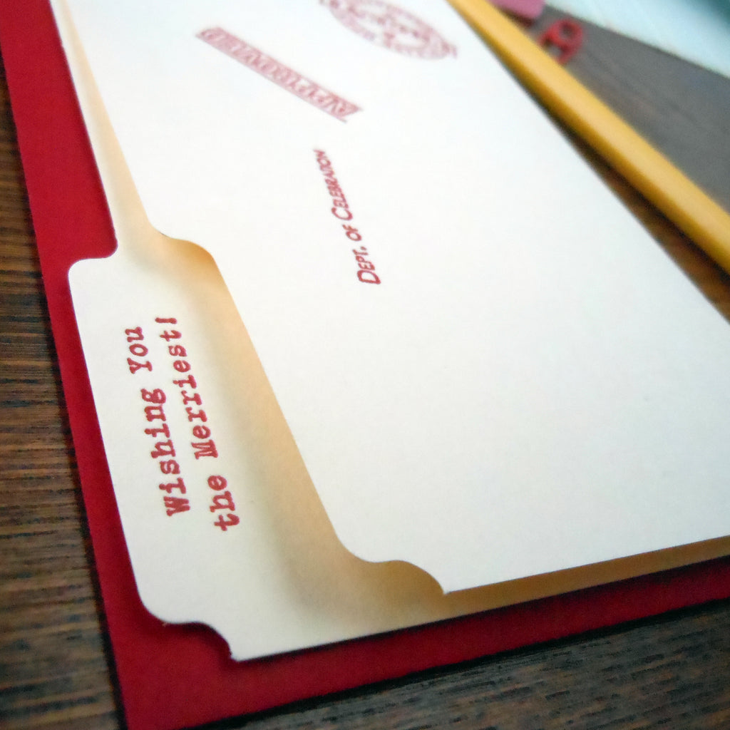 holiday manila folder a. favorite design