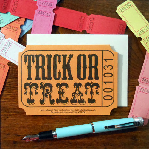 trick or treat ticket 