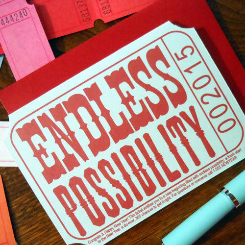endless possibility ticket 