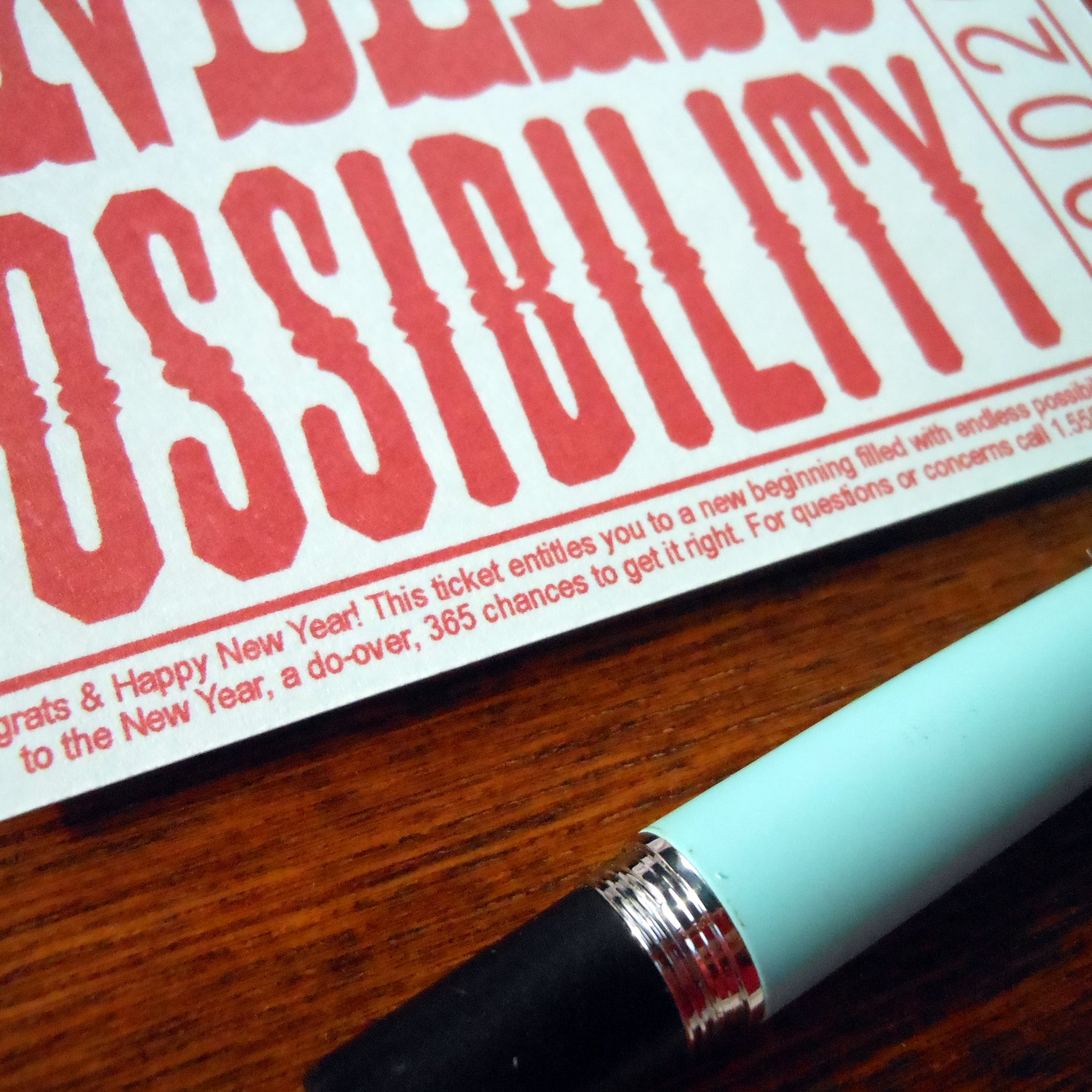 endless possibility ticket – a. favorite design
