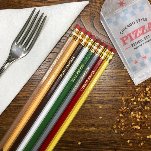 chicago pizza pencil set