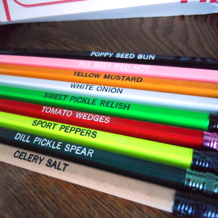 chicago dog pencil set