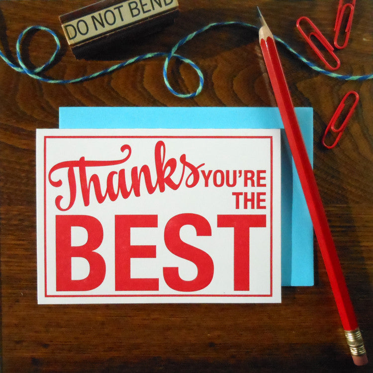 thanks you're the best sign – a. favorite design