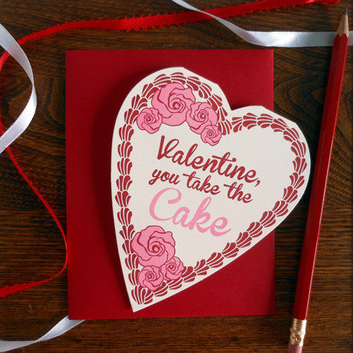 valentine heart shaped cake