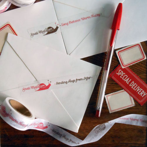 snail mail love paper tape